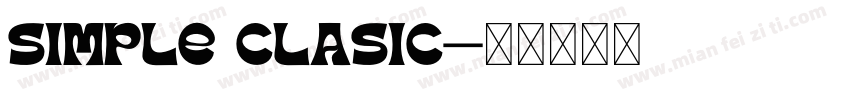 simple clasic字体转换
